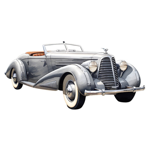 Vintage Cars Fabric Panel 12