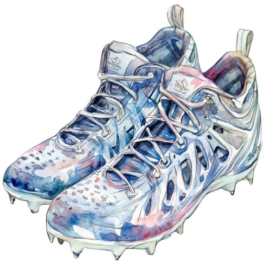 Watercolor Lacrosse Fabric Panel 3