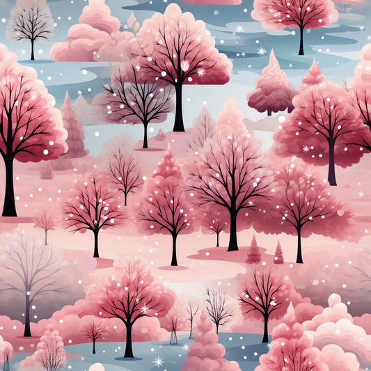 Christmas Winter Wonderland Pattern 10 Quilting Cotton Fabric