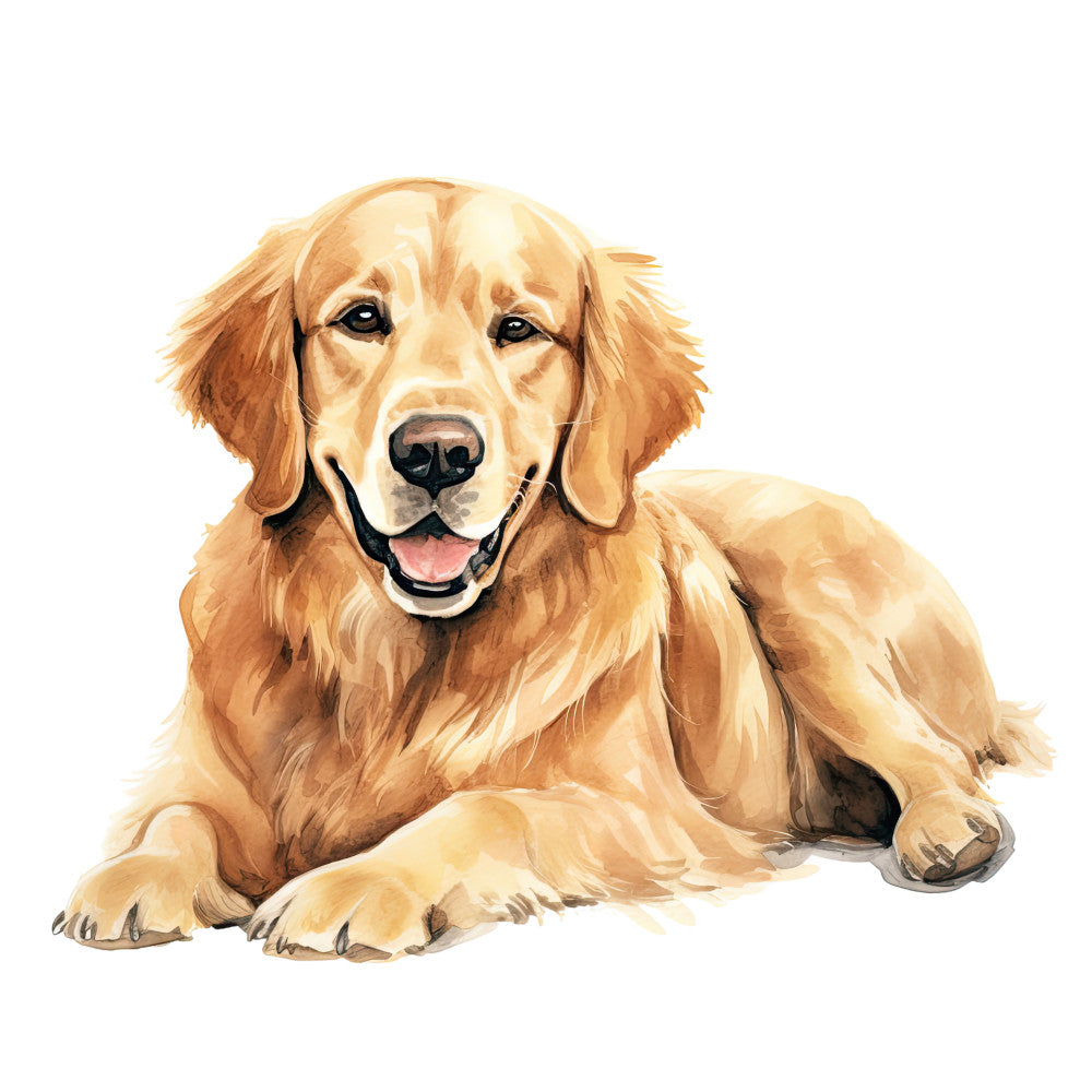 Watercolor Dogs Fabric Panel 28