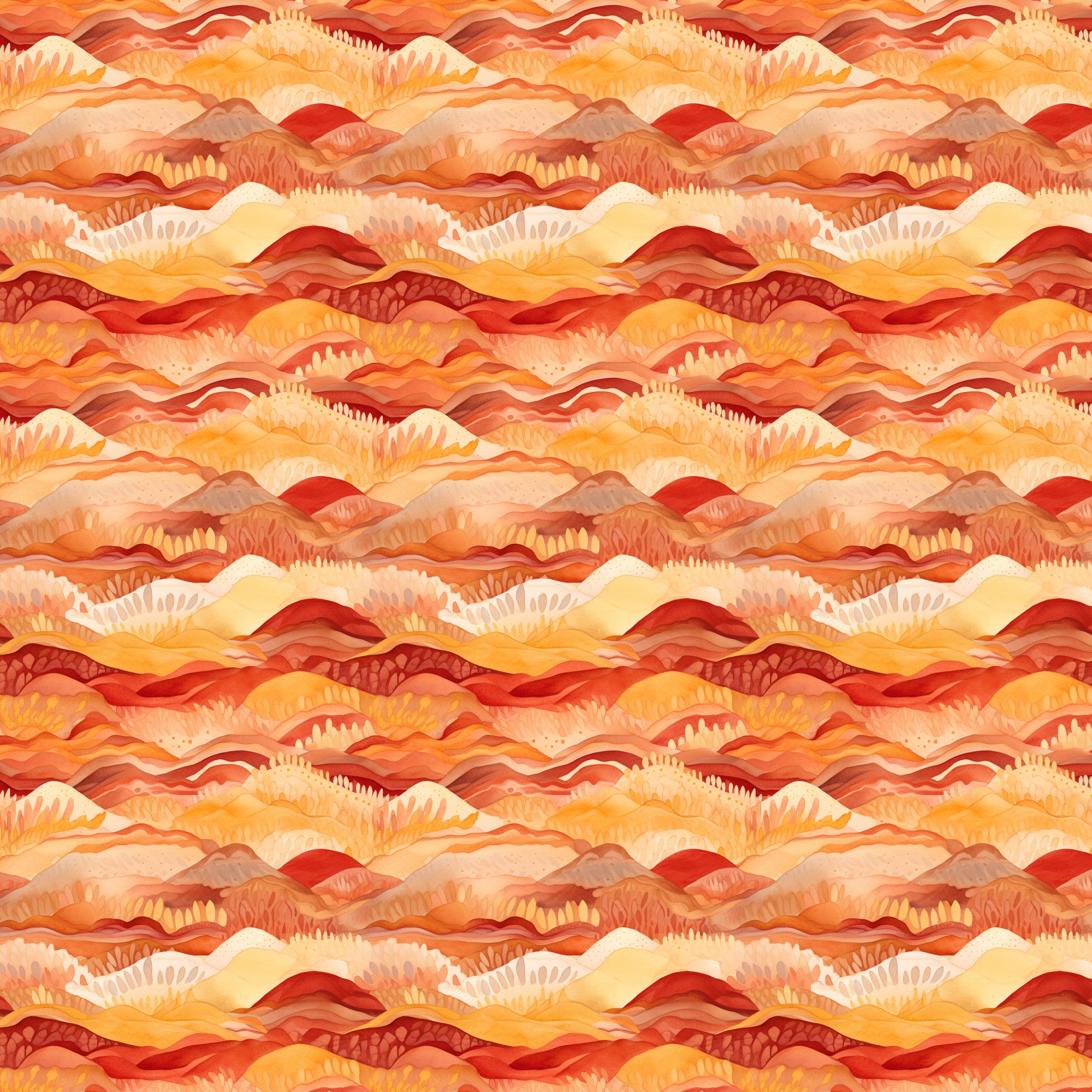 Desert Sunrise Pattern 3 Quilting Cotton Fabric – FabricMegaStore.com