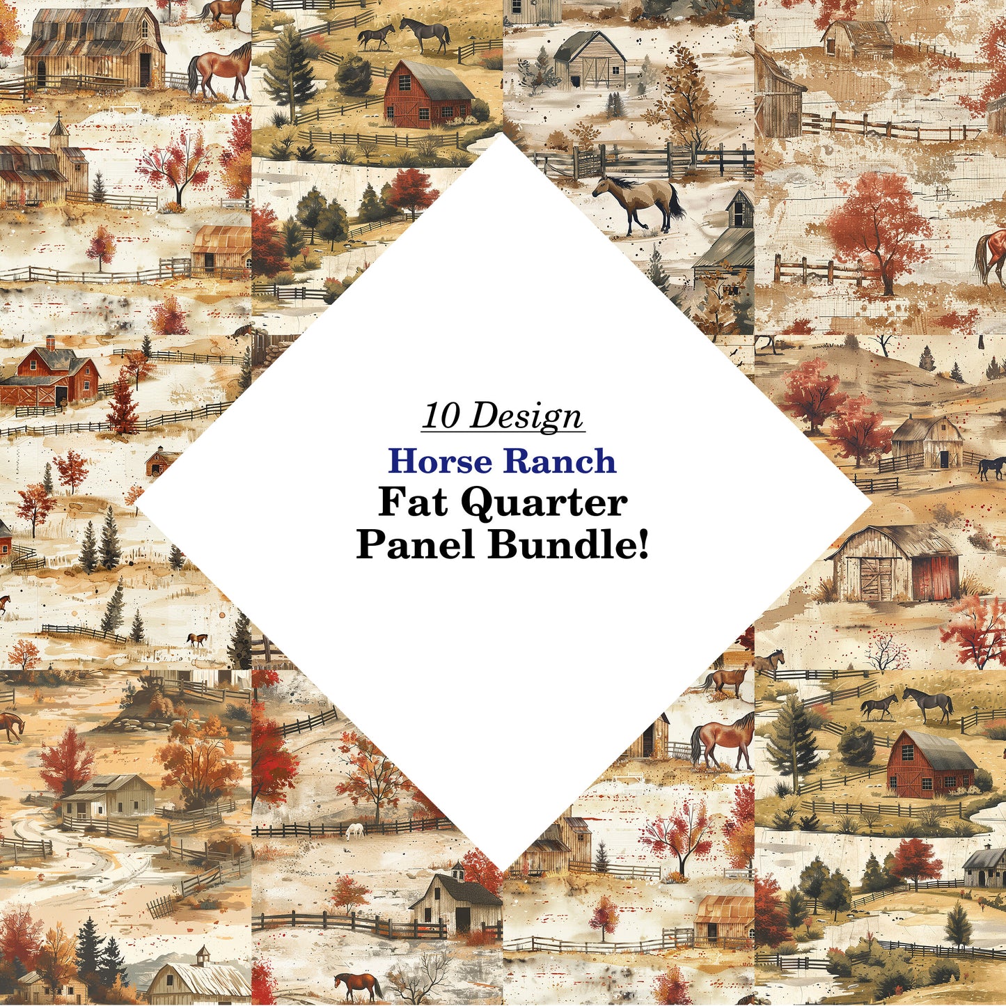 Horse Ranch Fat Quarter Bundle