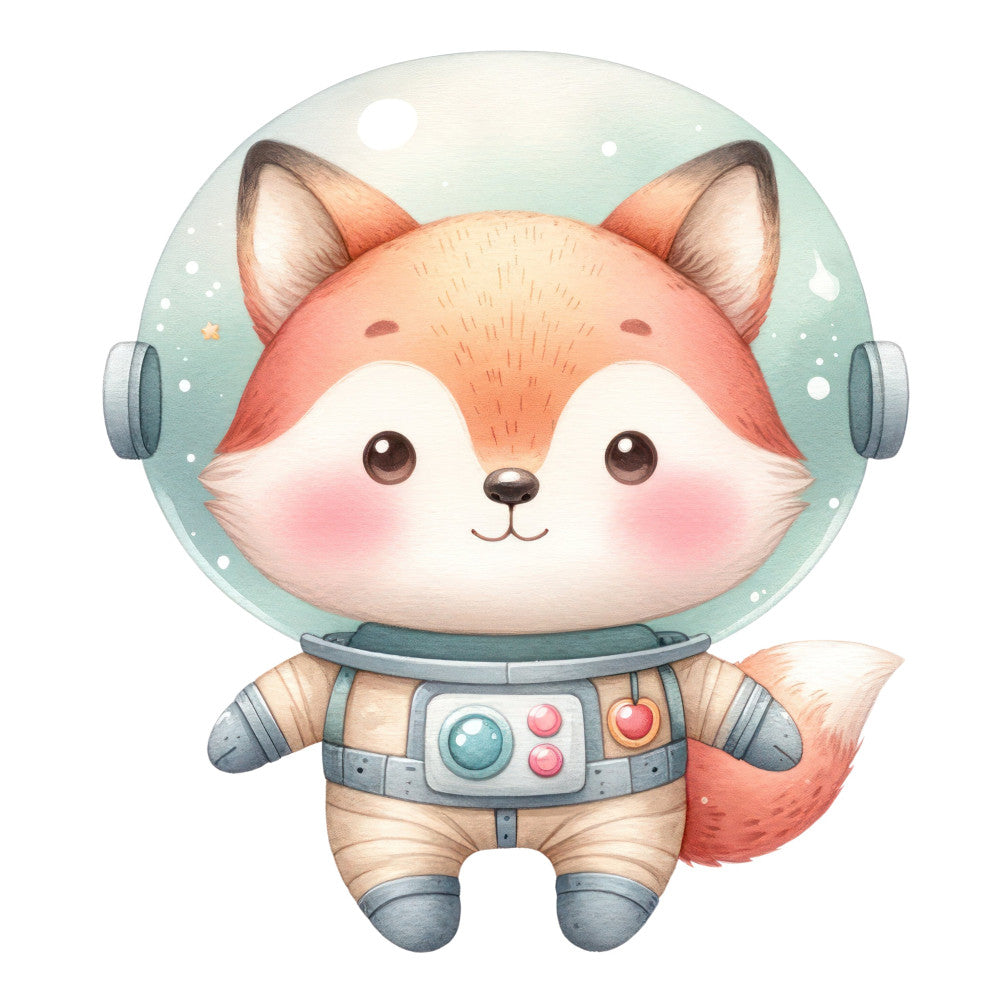 Astronaut Animal Space Fabric Panel 3