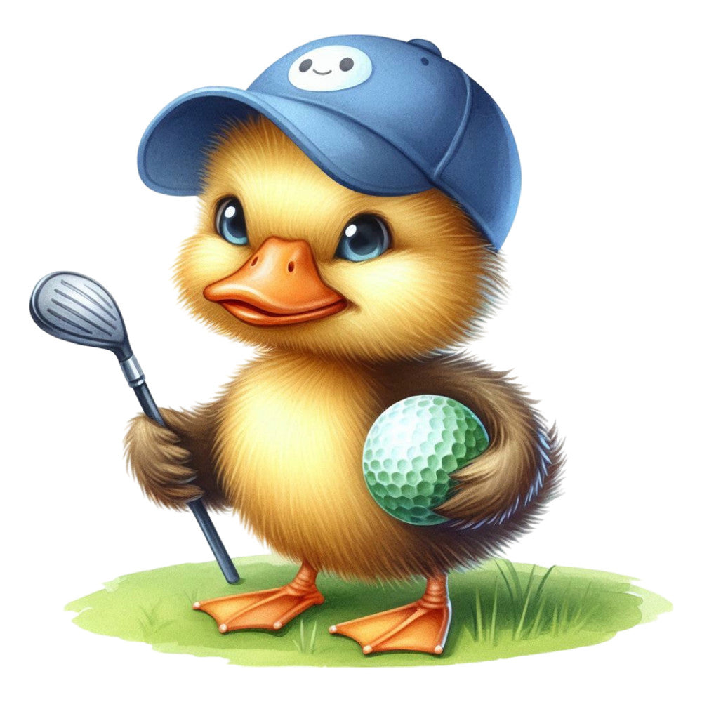Golfing Mallard Fabric Panel 24