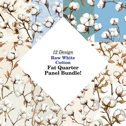 Raw White Cotton Fat Quarter Bundle