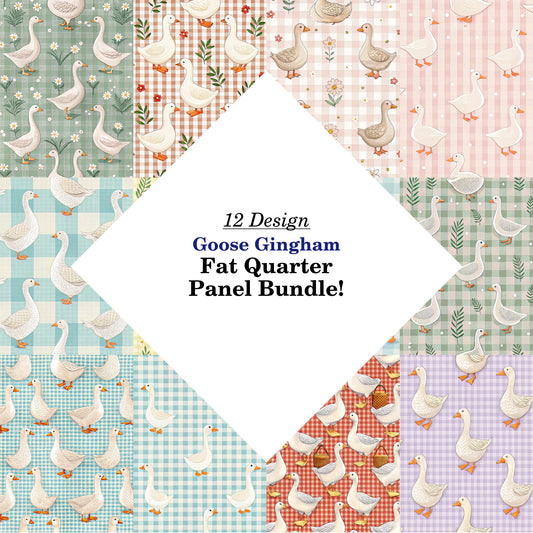 Goose Gingham Fat Quarter Bundle