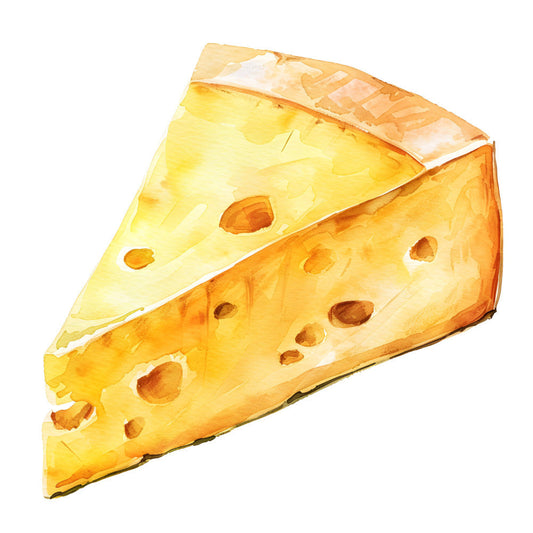 Watercolor Cheese Fabric Panel 84