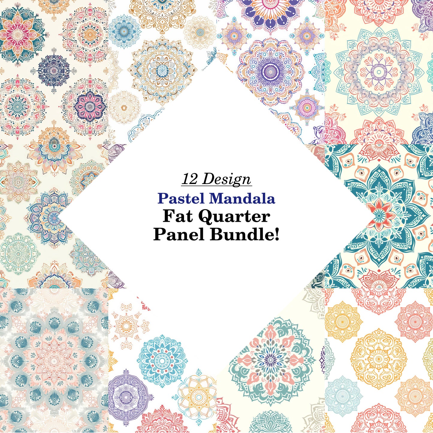 Pastel Mandala Fat Quarter Bundle