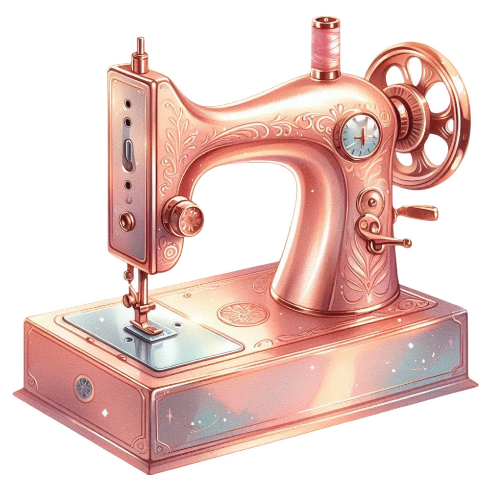 Vintage Sewing Machine Fabric Panel 16