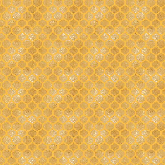 Navy and Gold Celebration Pattern 5 Quilting Cotton Fabric