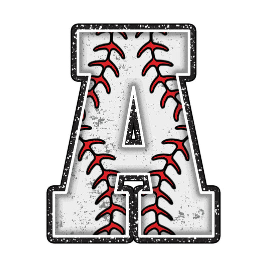 Baseball Alphabet Fabric Panel 11