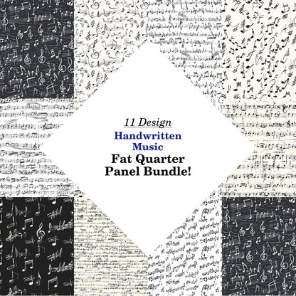 Handwritten Music Fat Quarter Bundle