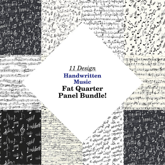Handwritten Music Fat Quarter Bundle