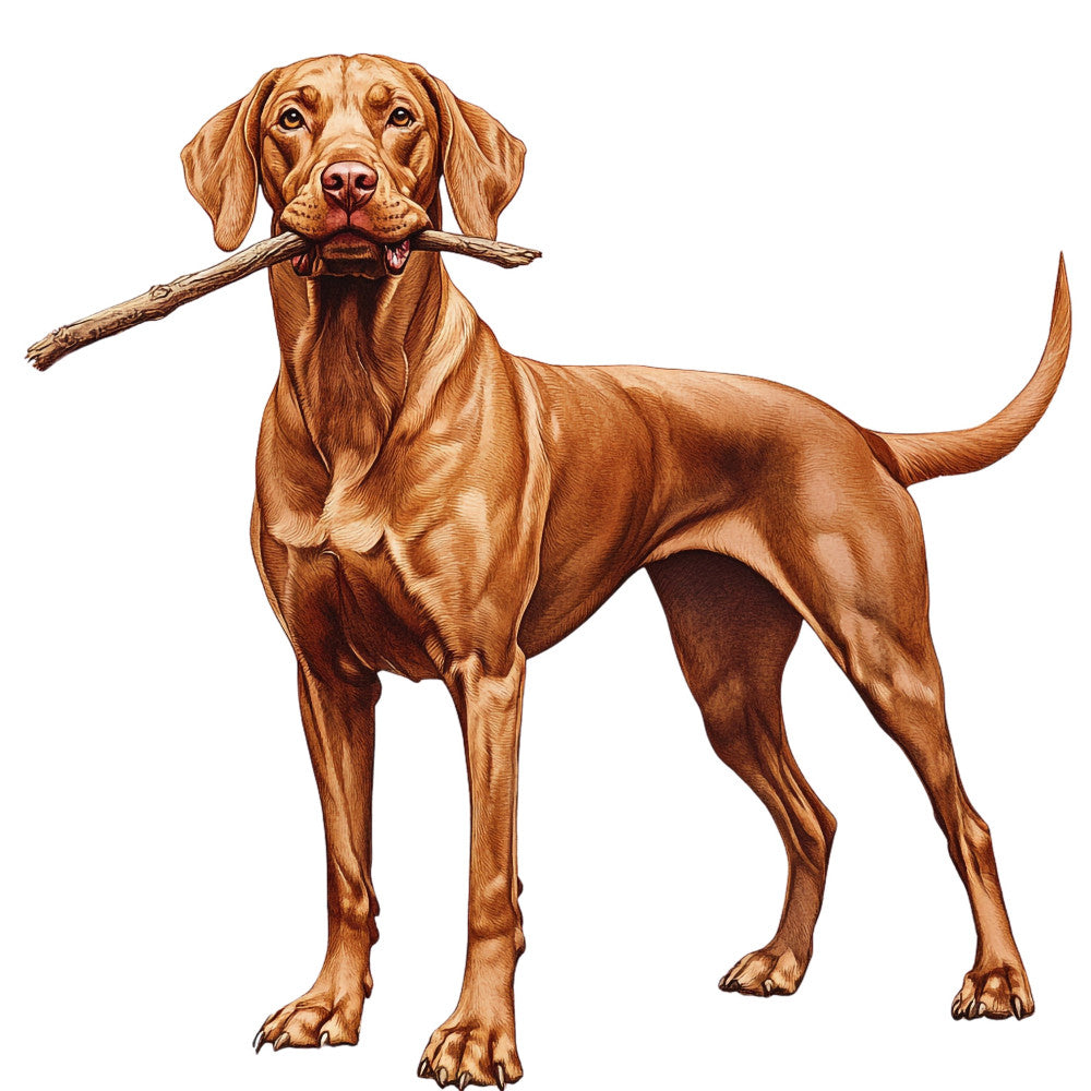 Watercolor Vizslas Fabric Panel 19
