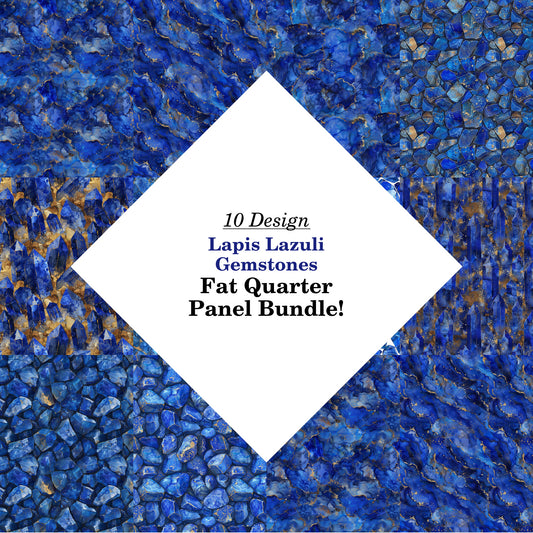 Lapis Lazuli Gemstones Fat Quarter Bundle