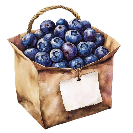 Blueberry Gardens Fabric Panel 38