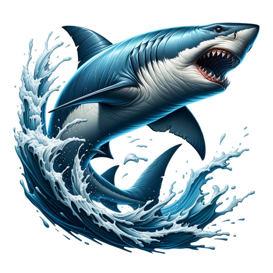 Angry Shark Fabric Panel 8