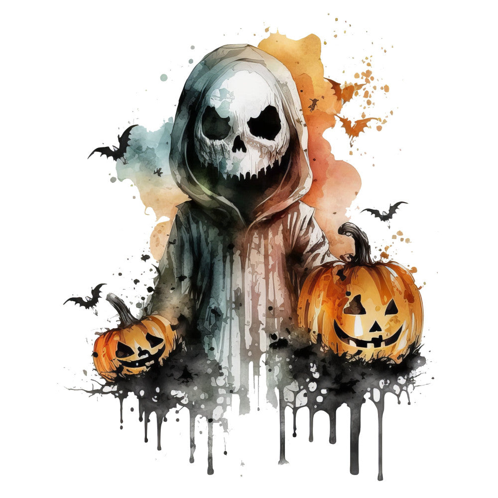Creepy Halloween Horror Fabric Panel 16