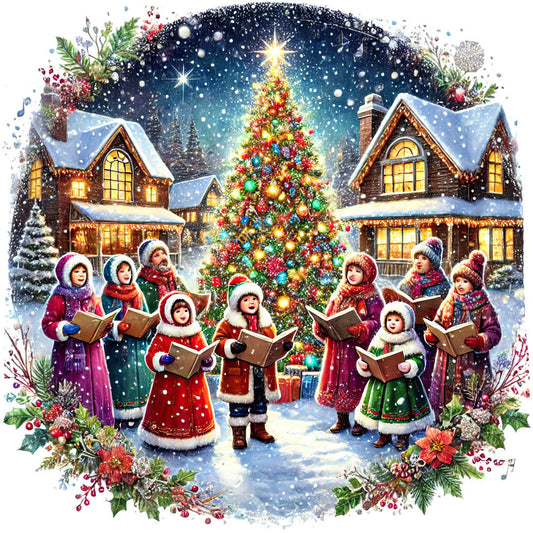 Christmas Villages Fabric Panel 77