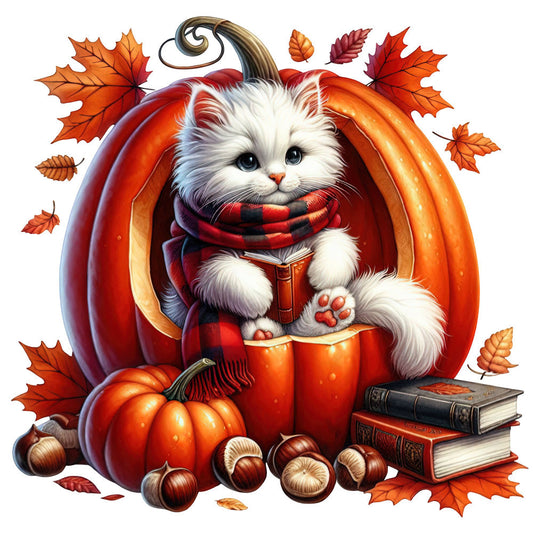 Autumn Cats Fabric Panel 59