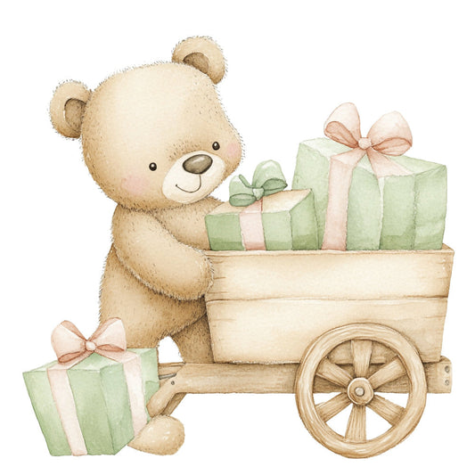 Nursery Teddy Bear Fabric Panel 11