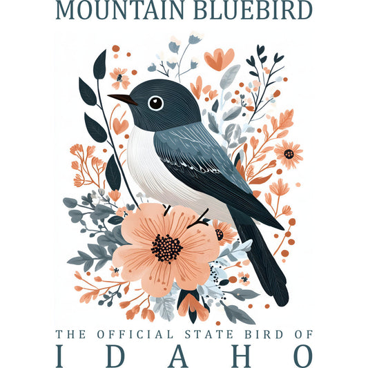 State Bird Poster Fabric Panel 24