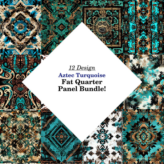 Aztec Turquoise Fat Quarter Bundle