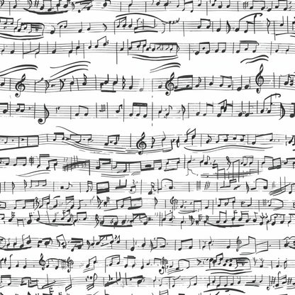 Handwritten Music Pattern 10 Quilting Cotton Fabric