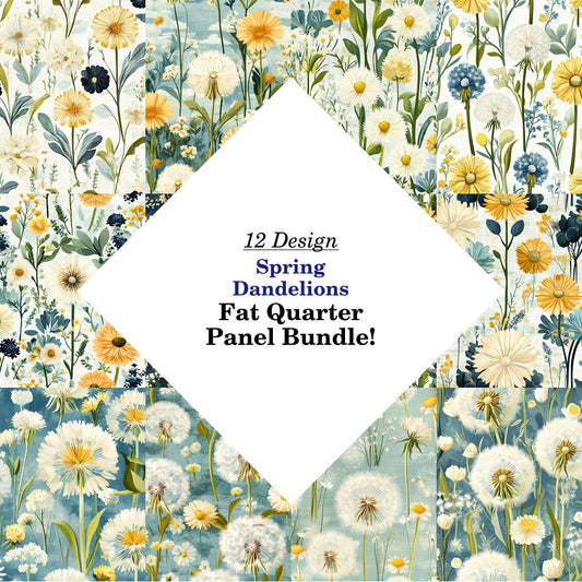 Spring Dandelions Fat Quarter Bundle