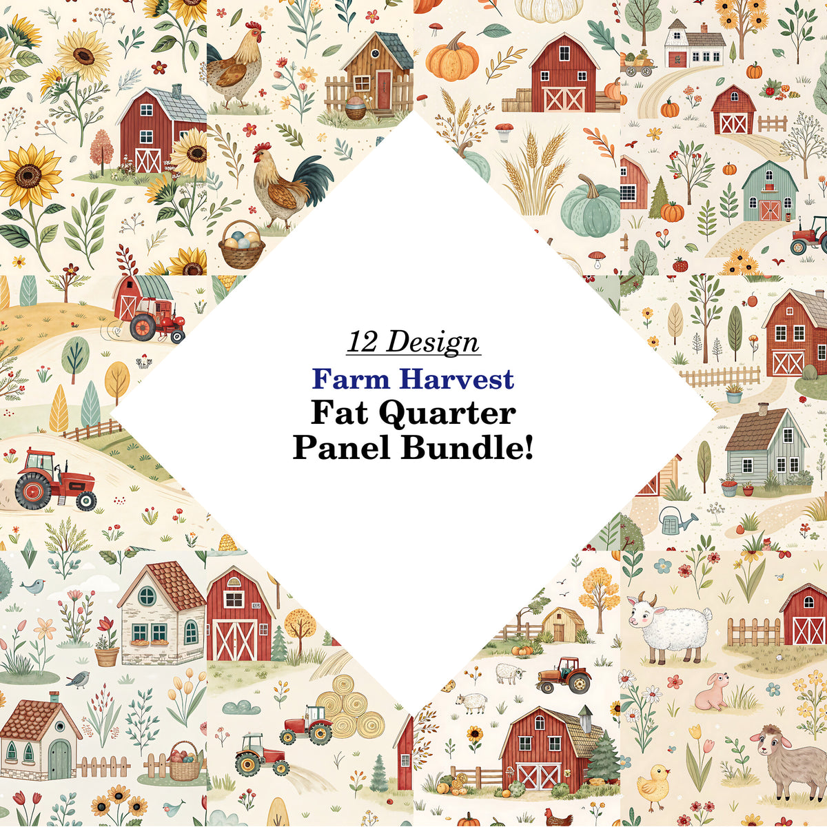 Farm Harvest Fat Quarter Bundle