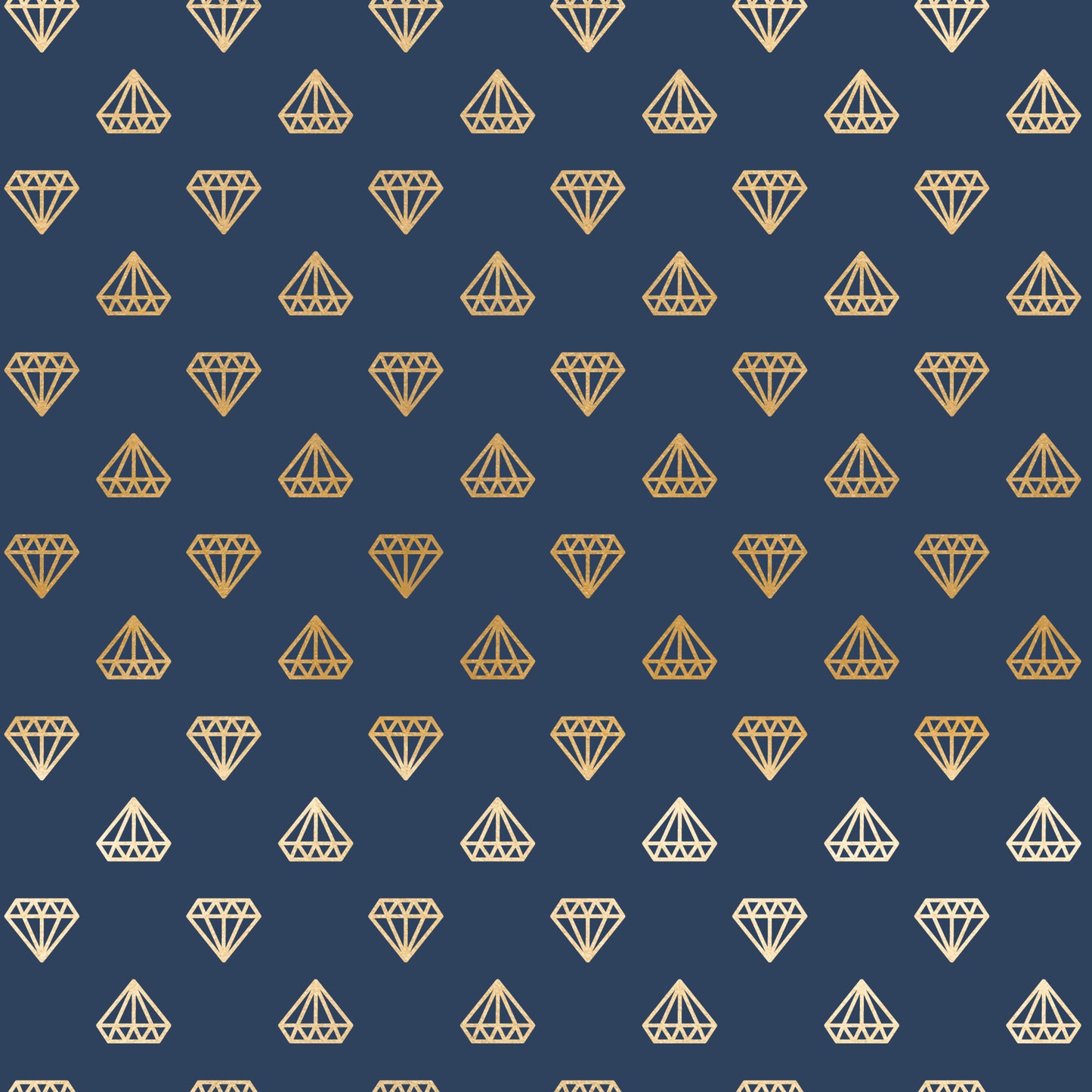navy blue, gold, geometric diamonds, celebration pattern, quilting cotton, fabric panel, repeating motifs, luxury aesthetic, elegant design, geometric shapes, metallic accents, sophisticated palette, structured pattern, faceted gems, orderly arrangement, premium fabric, craft material, sewing supplies