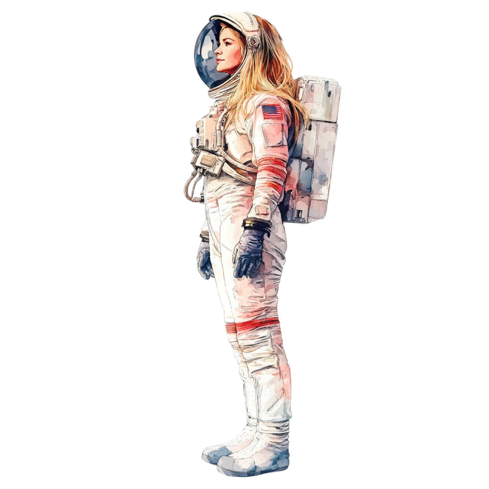Watercolor Space Adventure Fabric Panel 34