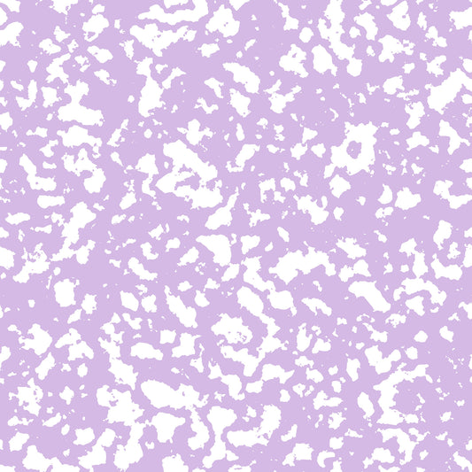 lavender, purple, white, grunge pattern, distressed texture, speckled design, abstract pattern, mottled effect, quilting cotton, fabric panel, weathered look, splatter pattern, textured background, contemporary style, modern fabric, crafting material, sewing fabric, irregular spots, artistic texture