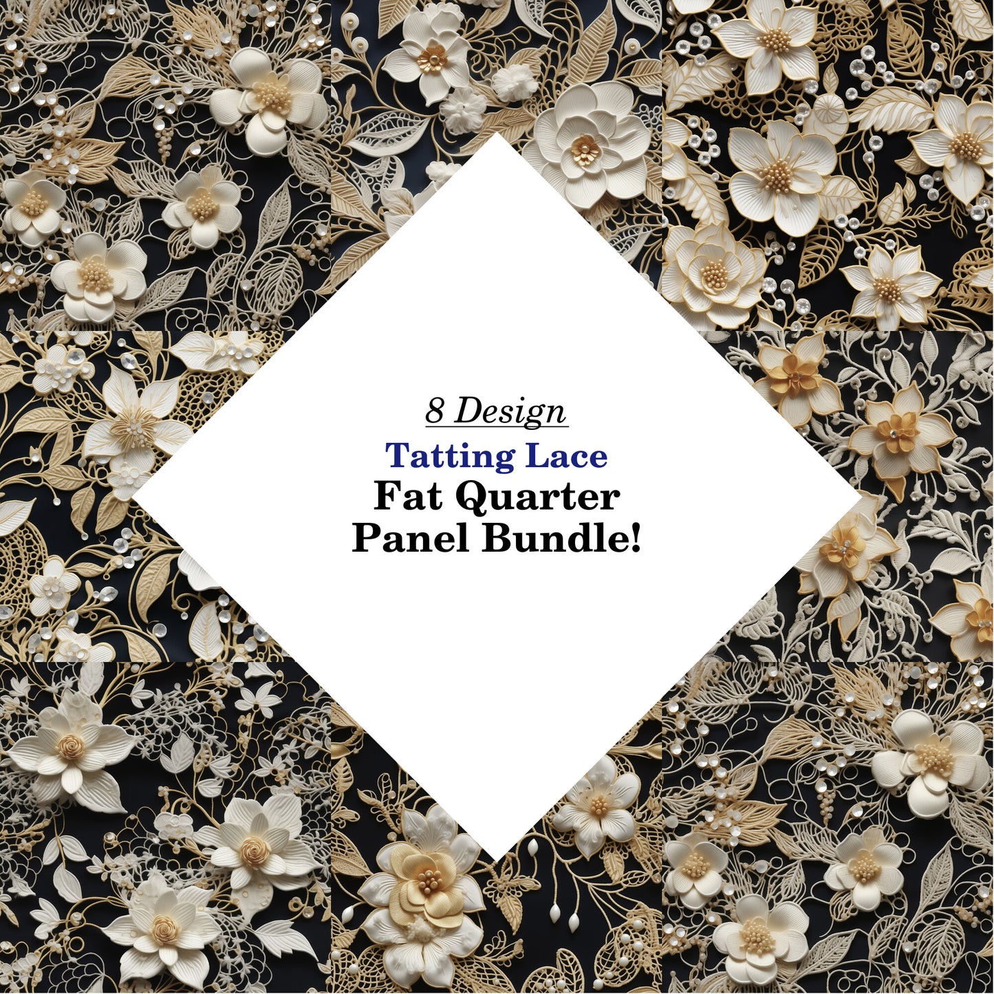 Tatting Lace Fat Quarter Bundle