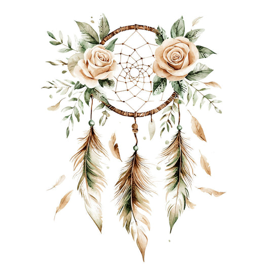 Floral Dreamcatcher Fabric Panel 11