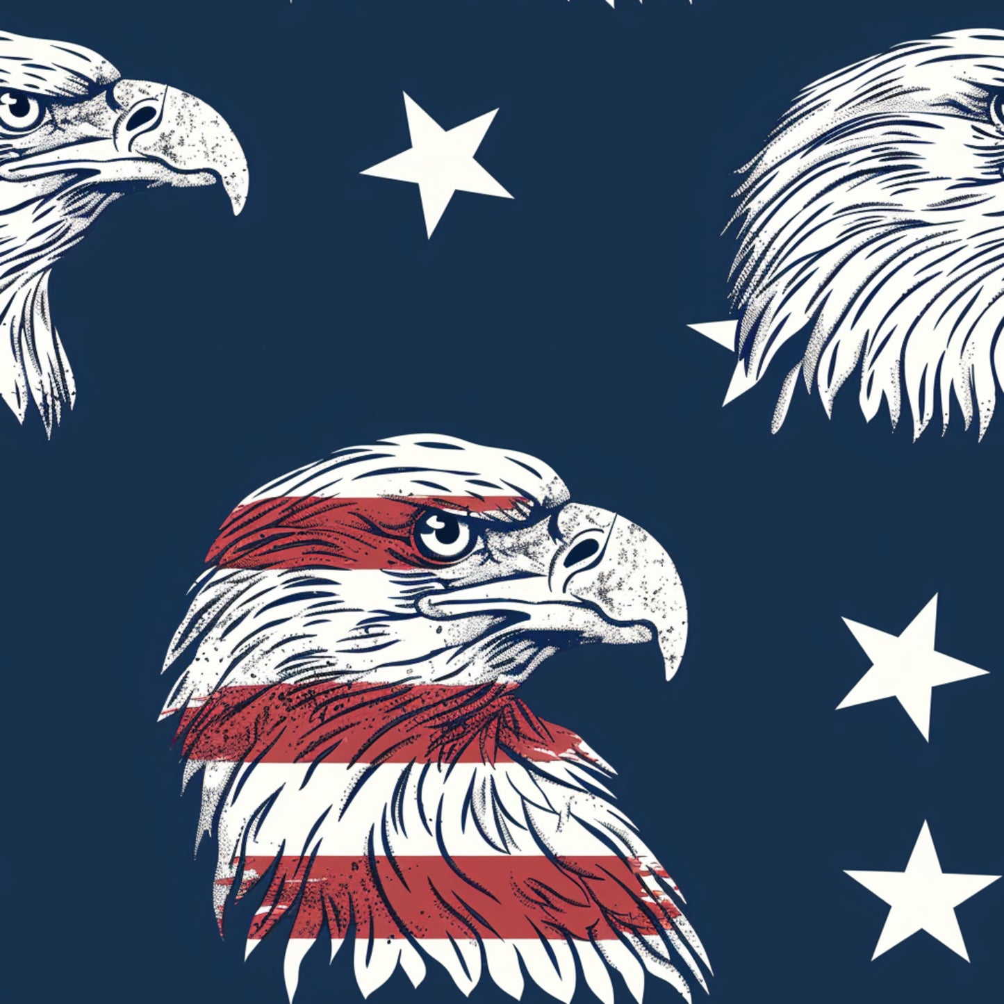 Independence Day Pattern 2 Quilting Cotton Fabric