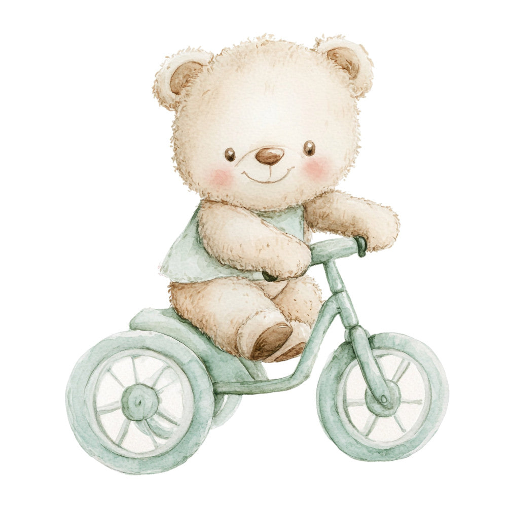Nursery Teddy Bear Fabric Panel 3