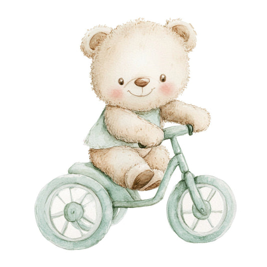 Nursery Teddy Bear Fabric Panel 3