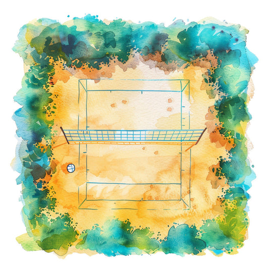 Beach Volleyball Fabric Panel 33