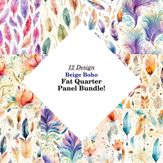 Beige Boho Fat Quarter Bundle