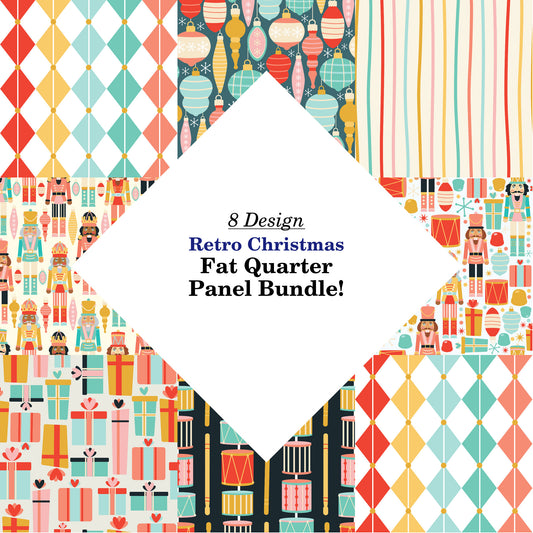 Retro Christmas Fat Quarter Bundle