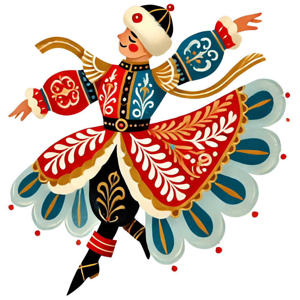 Nutcracker Ballet Fabric Panel 78