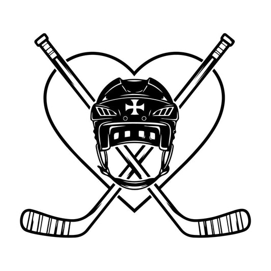 Hockey Silhouettes Fabric Panel 2