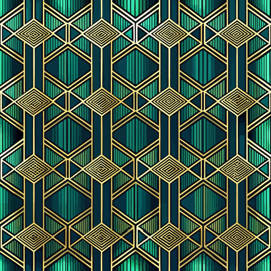 Art Deco Pattern 22 Quilting Cotton Fabric