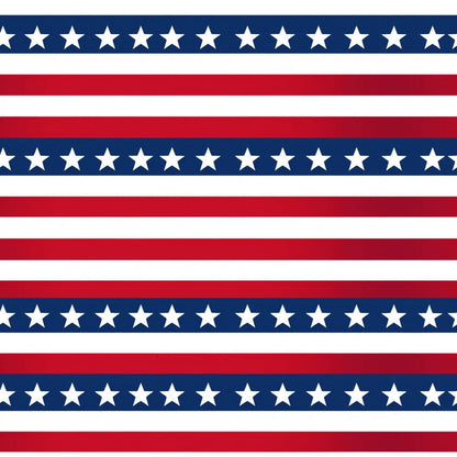 Patriotic Flag Stripes Pattern 1 Quilting Cotton Fabric