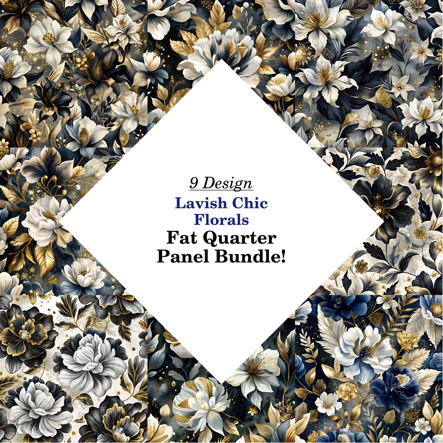 Lavish Chic Florals Fat Quarter Bundle