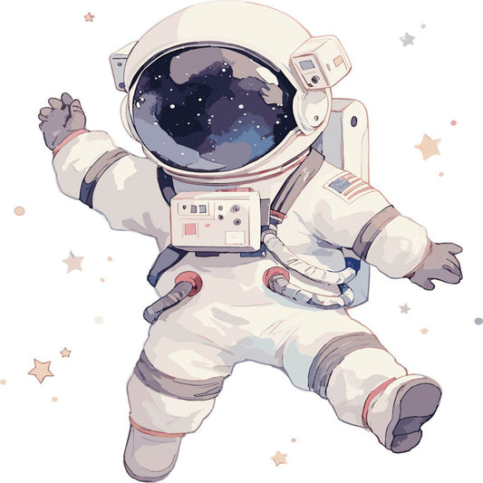 Baby Boy Space Galaxy Fabric Panel 28