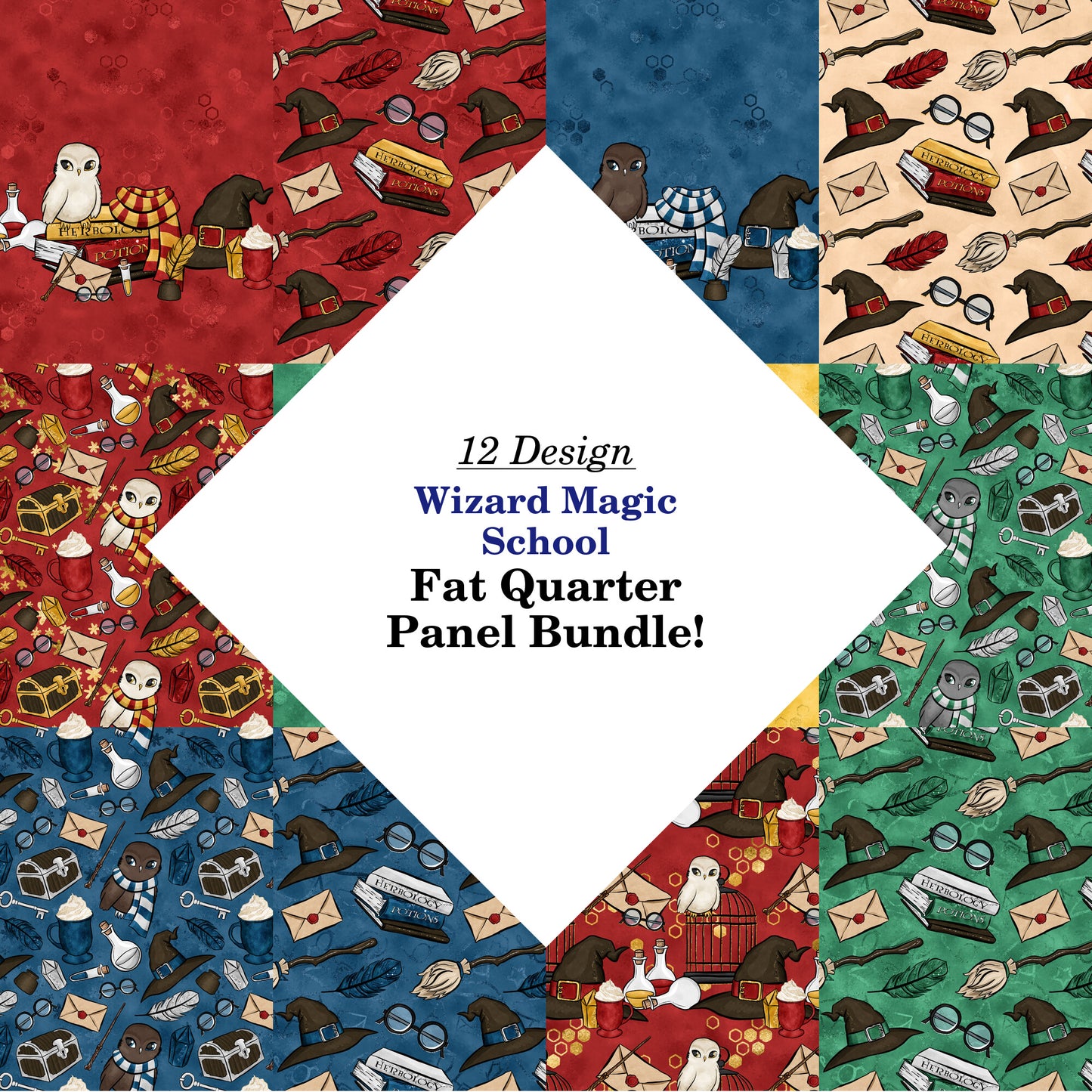 Wizard Magic School Fat Quarter Bundle