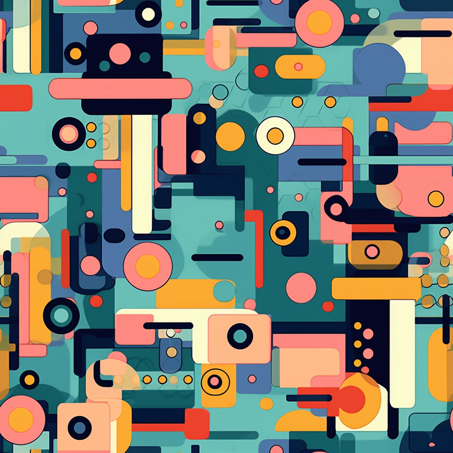 Groovy Boho Hippie Pattern 9 Quilting Cotton Fabric