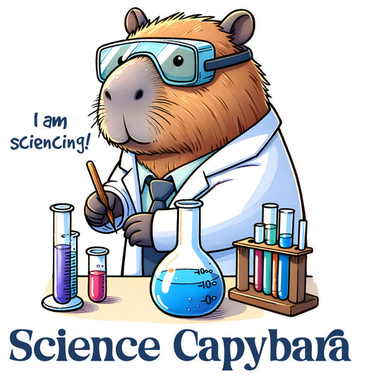 Science Capybara Fabric Panel 1